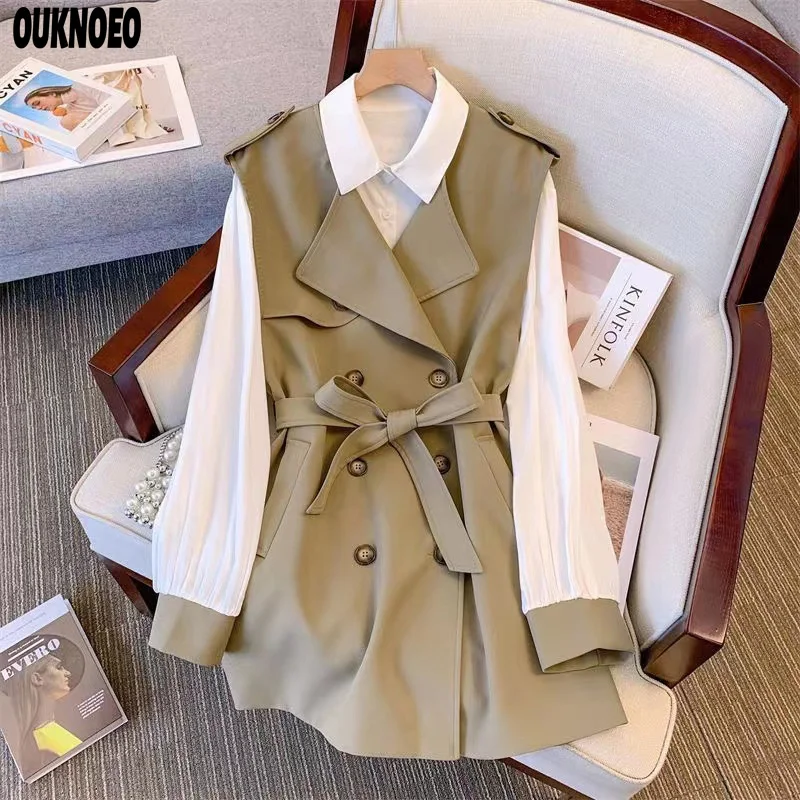 Женский Длинный тренчкот, французская Корейская повседневная куртка 2 в 1 с поясом, роскошный тонкий облегающий женский солнцезащитный жакет, весна-лето 2023
Женский Длинный тренчкот, французская Корейская повседневная куртка 2 в 1 с поясом, роскошный тонкий облегающий женский солнцезащитный жакет, весна-лето 2023