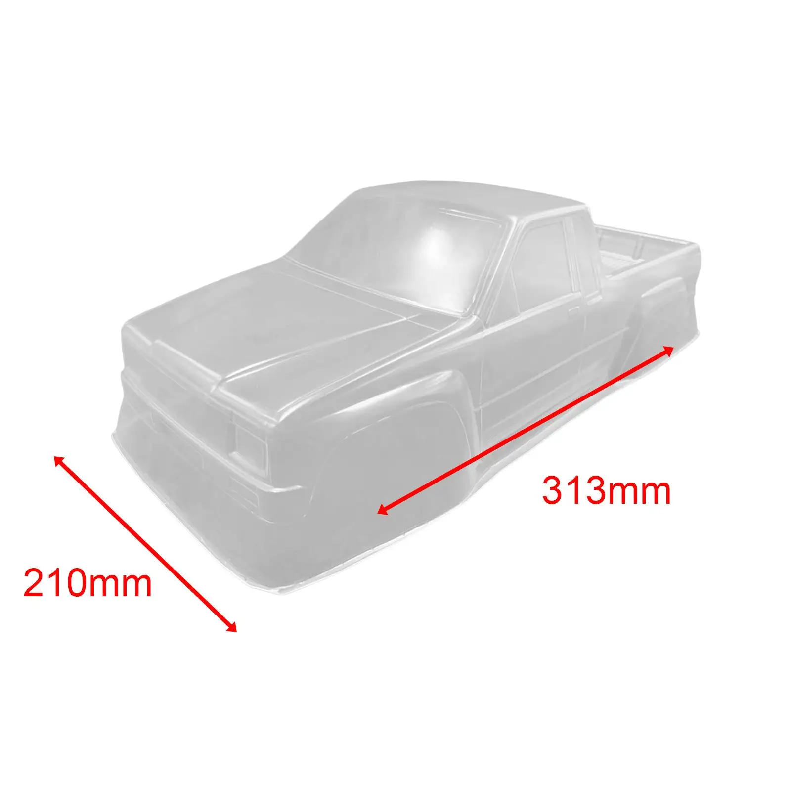 12.32'' RC Car Body Shell Cover Unpainted PC Cargo Truck Body Shell for 1/10 Model Car DIY Modified Accessory Upgrades
12.32'' RC Car Body Shell Cover Unpainted PC Cargo Truck Body Shell for 1/10 Model Car DIY Modified Accessory Upgrades