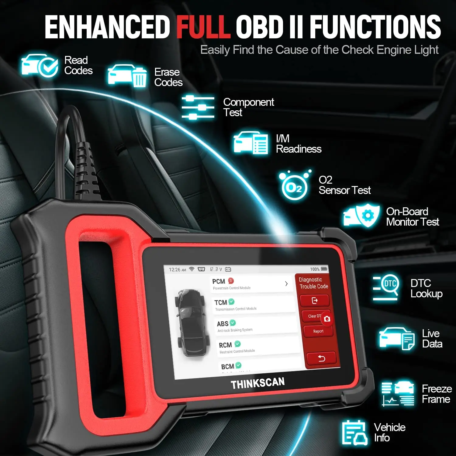 THINKCAR ThinkscanS7 автомобильный считыватель кодов OBD2 сканер диагностический инструмент для автомобиля Диагностика Wifi SAS DPF A/F сброс PK Thinkscan S2 S4
THINKCAR ThinkscanS7 автомобильный считыватель кодов OBD2 сканер диагностический инструмент для автомобиля Диагностика Wifi SAS DPF A/F сброс PK Thinkscan S2 S4