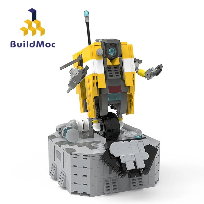 

BuildMOC Game Claptrap Robot CL4P-TP Building Block Kit Character Hyperion Partner Wizard Brick Model Toys Birthday Gifts