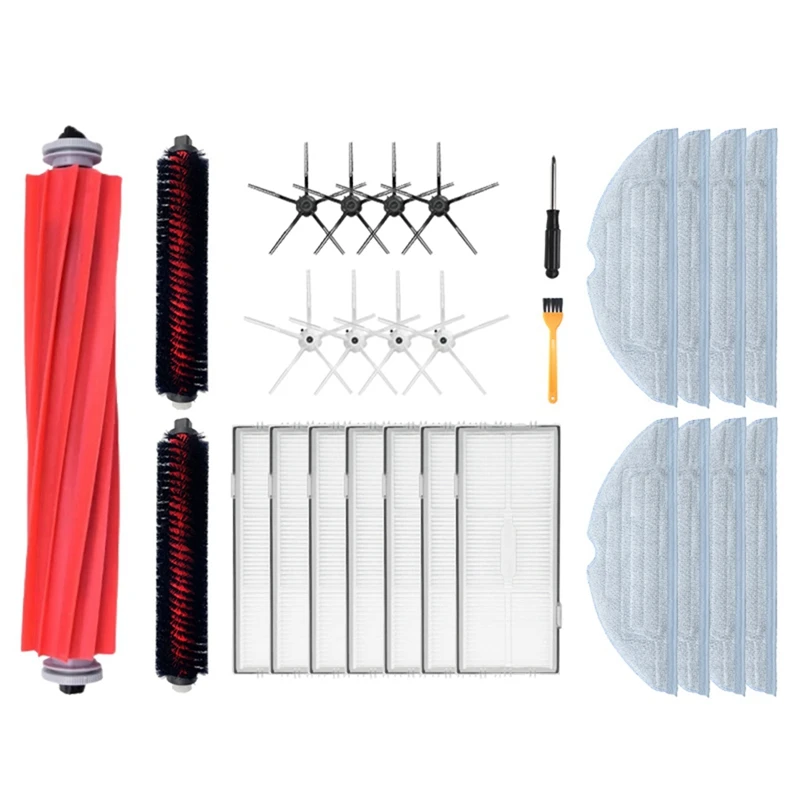 1 Set Roller Brush Side Brushes Filter Mop Pads For Xiaomi Roborock S7 T7 T7S Vacuum Cleaner Accessories 
1 Set Roller Brush Side Brushes Filter Mop Pads For Xiaomi Roborock S7 T7 T7S Vacuum Cleaner Accessories