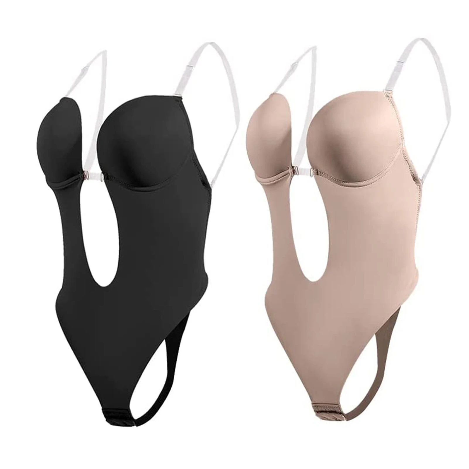 Sexy Bodysuit Corset Backless Shapewear Deep V Body Shaper U Plunge Thong Waist Trainer Clear Strap Push Up Bra
Sexy Bodysuit Corset Backless Shapewear Deep V Body Shaper U Plunge Thong Waist Trainer Clear Strap Push Up Bra