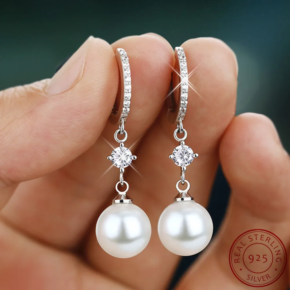 2023 New 925 Silver Women's Silver Natural Freshwater Pearl Earrings Simple Classic Bridal Wedding Luxury Jewelry
2023 New 925 Silver Women's Silver Natural Freshwater Pearl Earrings Simple Classic Bridal Wedding Luxury Jewelry