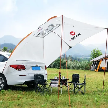 New 3-4 People Camping Automatic Car Car Side Canopy Windproof Rain Resistant Portable Awning Outdoor Car Tail Tent
