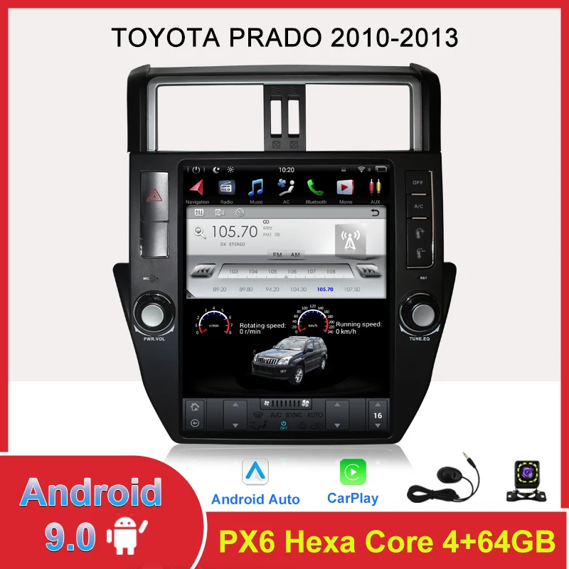 KSPIV Android 9.0 Car Multimedia Player for Toyota Prado LC150 2010-2013 Auto Stereo Radio DSP HDMI 4GB+64GB BLT GPS Navigation
KSPIV Android 9.0 Car Multimedia Player for Toyota Prado LC150 2010-2013 Auto Stereo Radio DSP HDMI 4GB+64GB BLT GPS Navigation