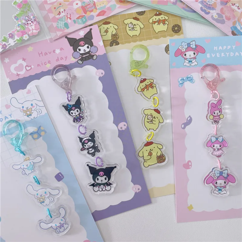 Kawaii Sanrio брелок прозрачный акриловый мультяшный мелодия Kuromi кулон креативная девушка сумка кулон цепочка подарок для девушки
Kawaii Sanrio брелок прозрачный акриловый мультяшный мелодия Kuromi кулон креативная девушка сумка кулон цепочка подарок для девушки