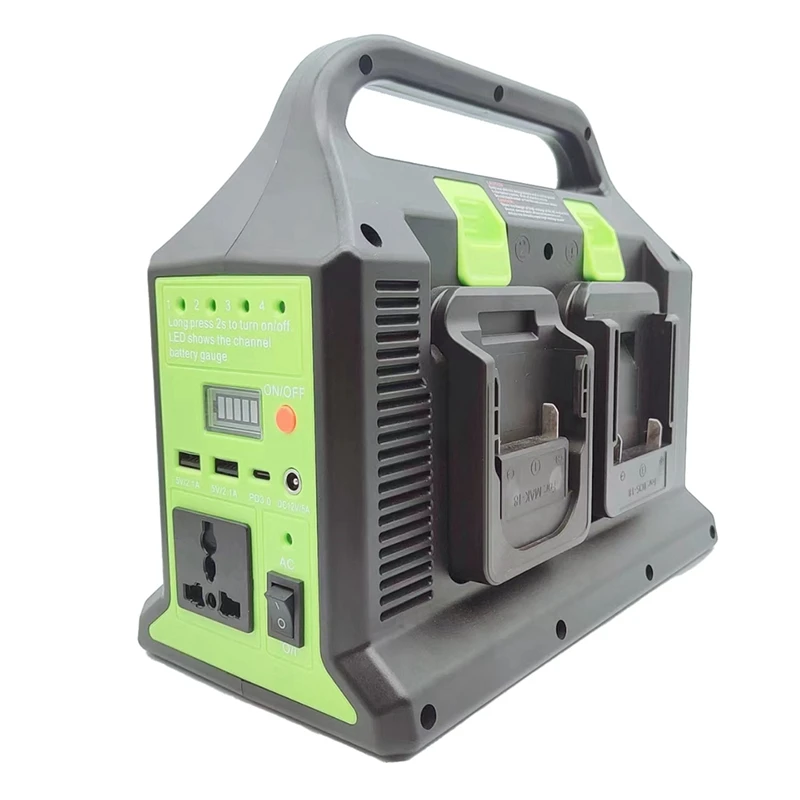 Lithium Battery Inverter,4-Channel Power Inverter,220V Outdoor Mobile Lithium Battery Inverter For Makita,De-Walt
Lithium Battery Inverter,4-Channel Power Inverter,220V Outdoor Mobile Lithium Battery Inverter For Makita,De-Walt