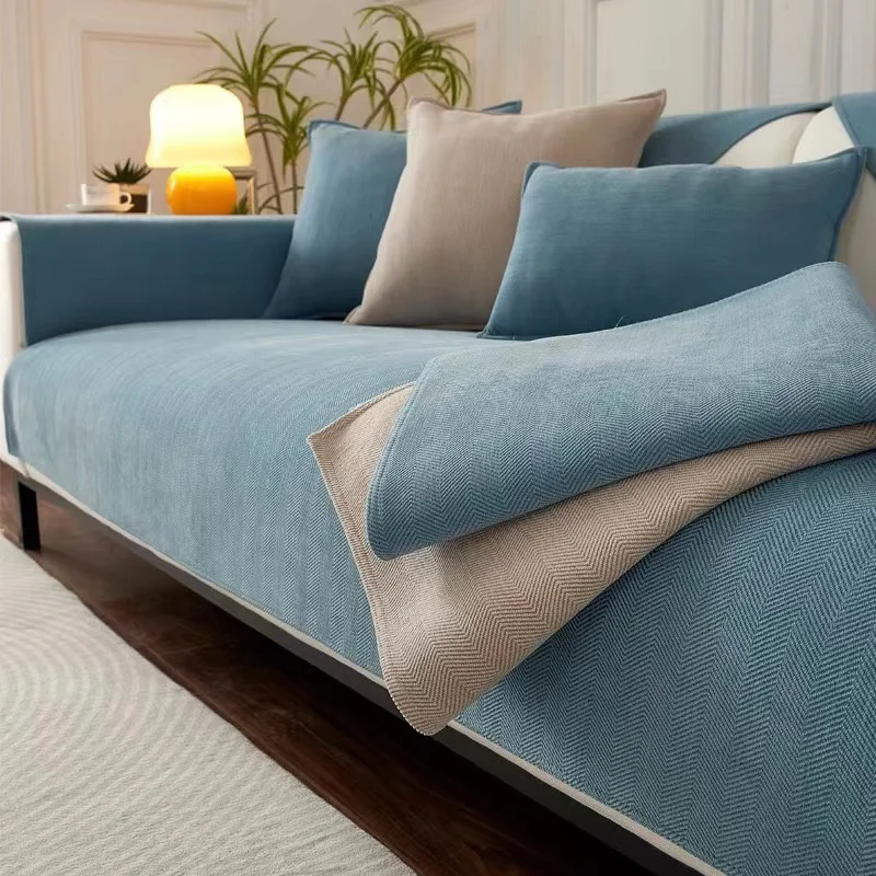 High Grade Four Season Universal Sofa Towel For Living Room Solid Color Chenille Sofa Cover Non-slip Sectional Couch Cover
High Grade Four Season Universal Sofa Towel For Living Room Solid Color Chenille Sofa Cover Non-slip Sectional Couch Cover
