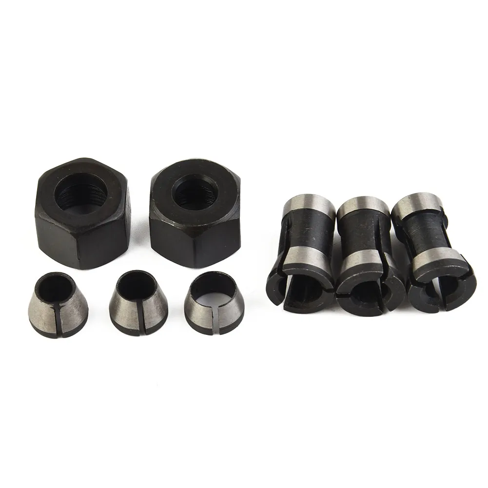 8 Pcs Collet Black+silver CNC Router Collet Carbon Steel Clamping Nuts Brand New Suitable For Engraving Machine
8 Pcs Collet Black+silver CNC Router Collet Carbon Steel Clamping Nuts Brand New Suitable For Engraving Machine