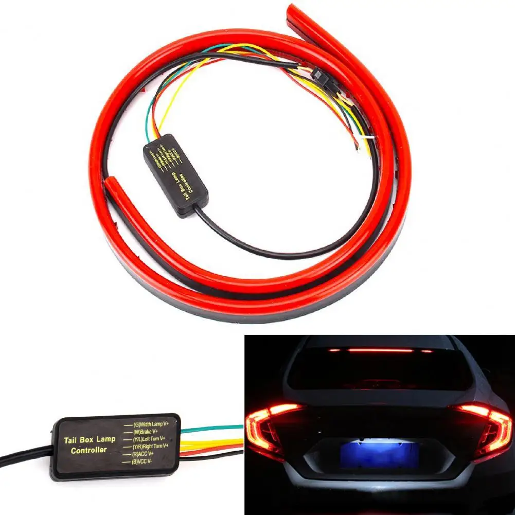 Carbon Fiber LED Car Brake Lights Rear Wing Spoiler Light DRL with Turn Signal Running Lamps Flexible IP65 Waterproof LED Strips
Carbon Fiber LED Car Brake Lights Rear Wing Spoiler Light DRL with Turn Signal Running Lamps Flexible IP65 Waterproof LED Strips