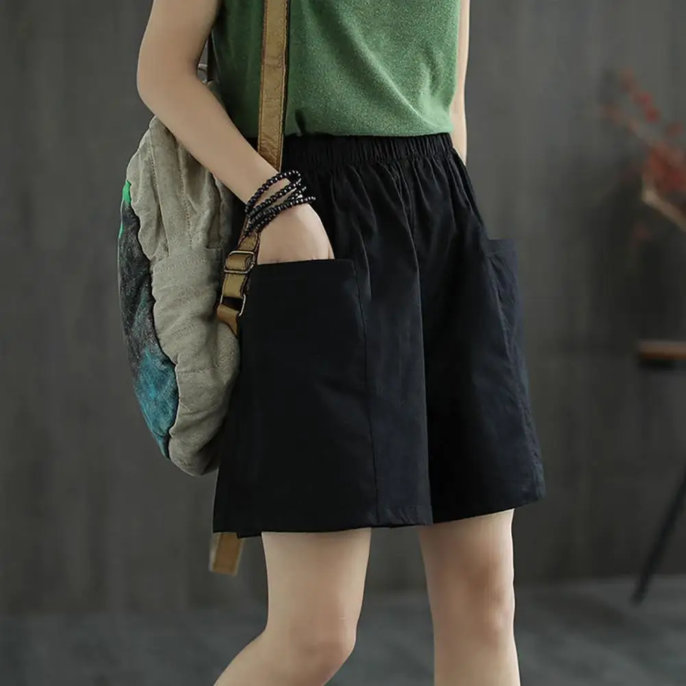 Summer Shorts High Waist Elastic Waistband Pockets Women Shorts Summer Straight Wide Leg Casual Shorts Streetwear
Summer Shorts High Waist Elastic Waistband Pockets Women Shorts Summer Straight Wide Leg Casual Shorts Streetwear