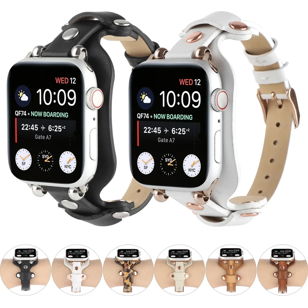 Кожаный ремешок для часов Apple Watch 41 мм 45 мм 42 мм 38 мм 40 мм 44 мм ремешок для iWatch Series 7 6 5 4 SE 3 Женский браслет браслеты
Кожаный ремешок для часов Apple Watch 41 мм 45 мм 42 мм 38 мм 40 мм 44 мм ремешок для iWatch Series 7 6 5 4 SE 3 Женский браслет браслеты