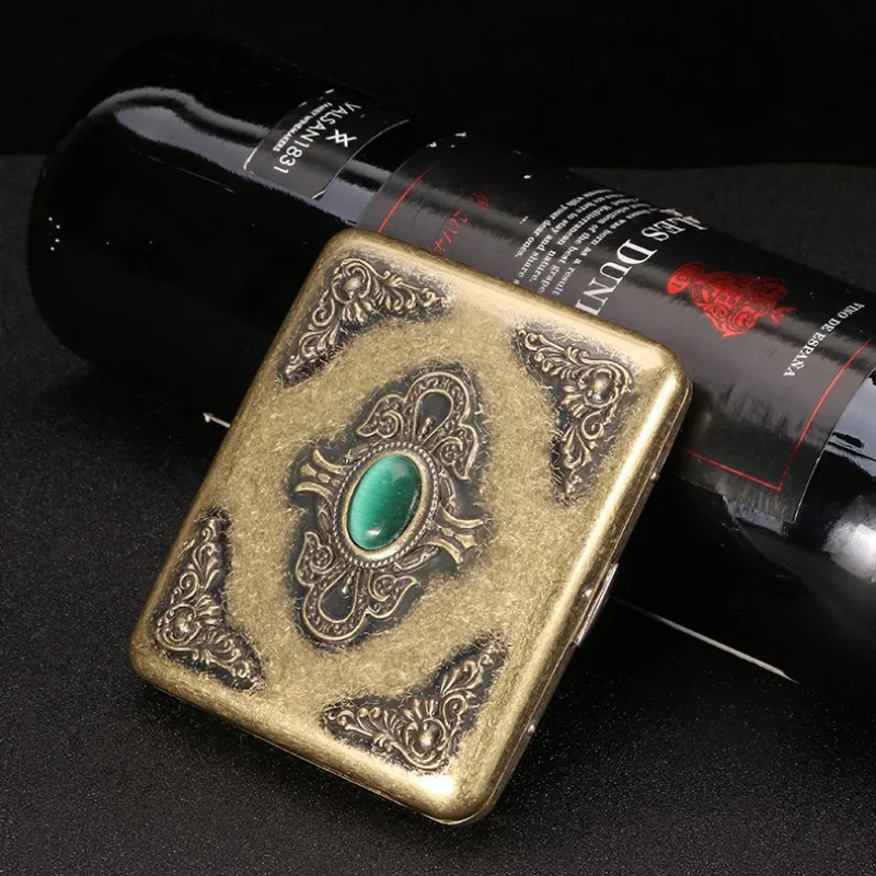 Relief Pocket Metal Vintage Men's Feather Holder Jade Case Cigarettes Capacity Vintage Gifts Cigarette 20pcs Boxs Storage Relief
Relief Pocket Metal Vintage Men's Feather Holder Jade Case Cigarettes Capacity Vintage Gifts Cigarette 20pcs Boxs Storage Relief