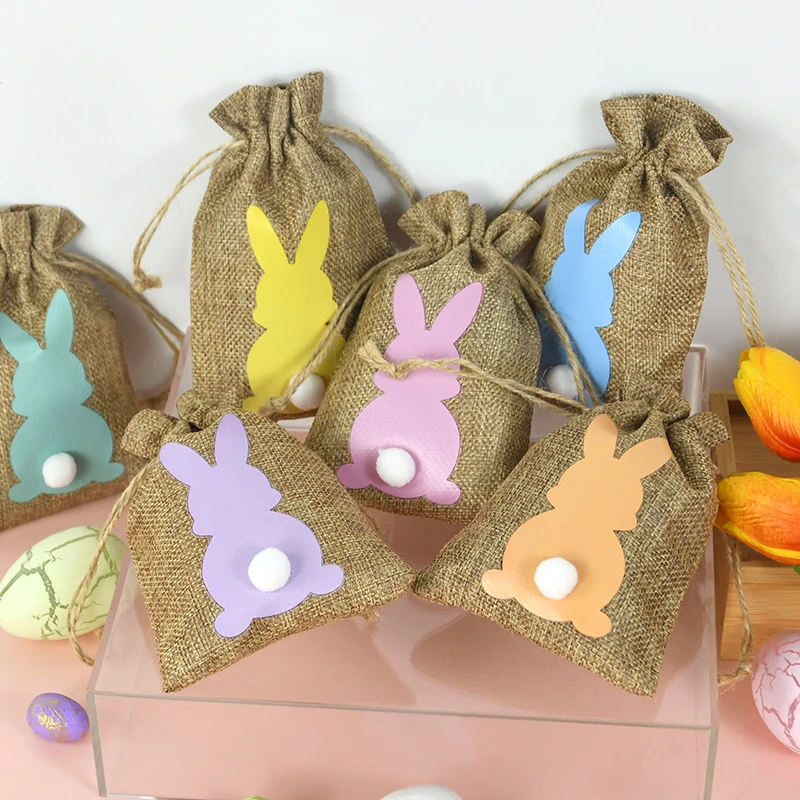 24pcs Easter Bunny Burlap Jute Gift Bags Candy Cookie Snacks Packaging Storage Drawstring Pouches Home Festive Party Favors
24pcs Easter Bunny Burlap Jute Gift Bags Candy Cookie Snacks Packaging Storage Drawstring Pouches Home Festive Party Favors