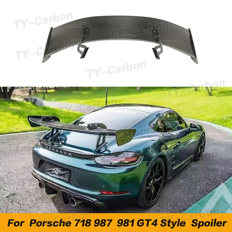 Carbon Fiber Rear Spoiler Tail Wings For Porsche Cayman 718 987 997 981 Boxster GT4 2014-2019 Car External Decoration GT4 Style
Carbon Fiber Rear Spoiler Tail Wings For Porsche Cayman 718 987 997 981 Boxster GT4 2014-2019 Car External Decoration GT4 Style