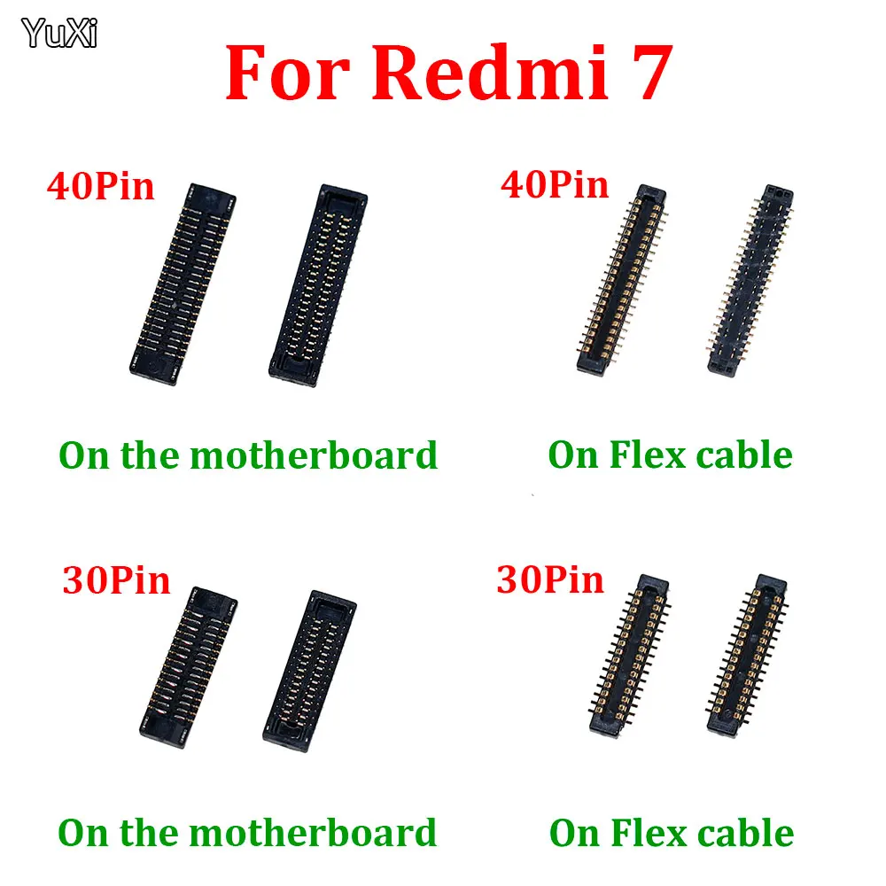 YUXI 1-10PCS LCD display FPC Connector USB charging dock Port on mainboard/flex cable for Xiaomi Redmi 7 7A 30Pin 40Pin
YUXI 1-10PCS LCD display FPC Connector USB charging dock Port on mainboard/flex cable for Xiaomi Redmi 7 7A 30Pin 40Pin