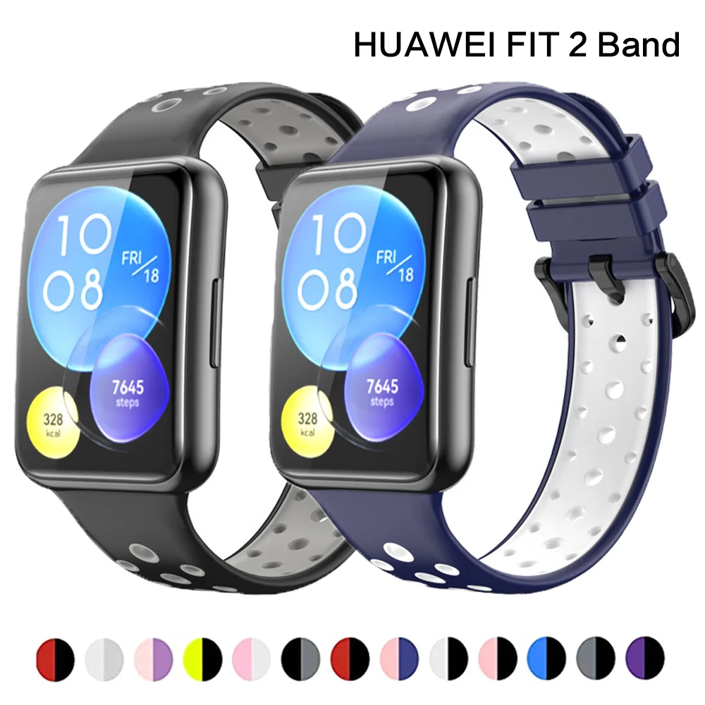 Ремешок для умных часов Huawei Watch FIT 2, Воздухопроницаемый спортивный силиконовый браслет, аксессуары для часов Huawei watch fit2
Ремешок для умных часов Huawei Watch FIT 2, Воздухопроницаемый спортивный силиконовый браслет, аксессуары для часов Huawei watch fit2