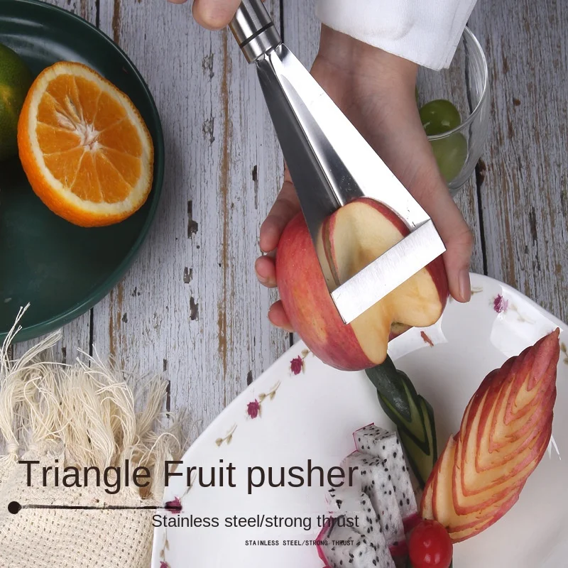 Triangle Fruit Carving Knife Fruit Platter Stainless Steel Artifact Triangle Vegetable Knife Non-slip Carving Blade Kitchen Tool
Triangle Fruit Carving Knife Fruit Platter Stainless Steel Artifact Triangle Vegetable Knife Non-slip Carving Blade Kitchen Tool