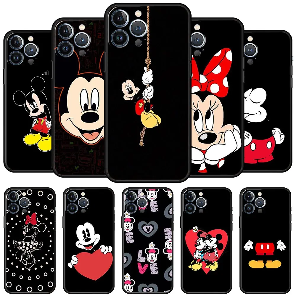 Cartoon Mickey Minnie Mouse Case for iPhone 14 11 13 Mini 12 Pro Max XR 7 8 Plus X XS SE 2020 Black Silicone Phone Cover 14Plus
Cartoon Mickey Minnie Mouse Case for iPhone 14 11 13 Mini 12 Pro Max XR 7 8 Plus X XS SE 2020 Black Silicone Phone Cover 14Plus