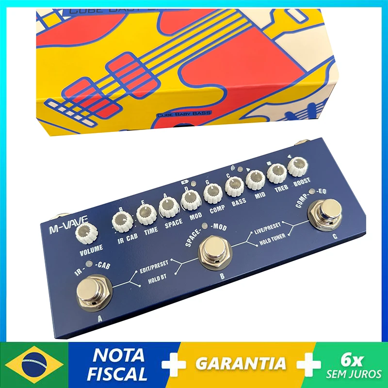 M-vave Cube BABY Rechargeable Multi Effects Pedal For Electric Bass Guitar Recording Audio Interface Function Cuvave Pedal
M-vave Cube BABY Rechargeable Multi Effects Pedal For Electric Bass Guitar Recording Audio Interface Function Cuvave Pedal