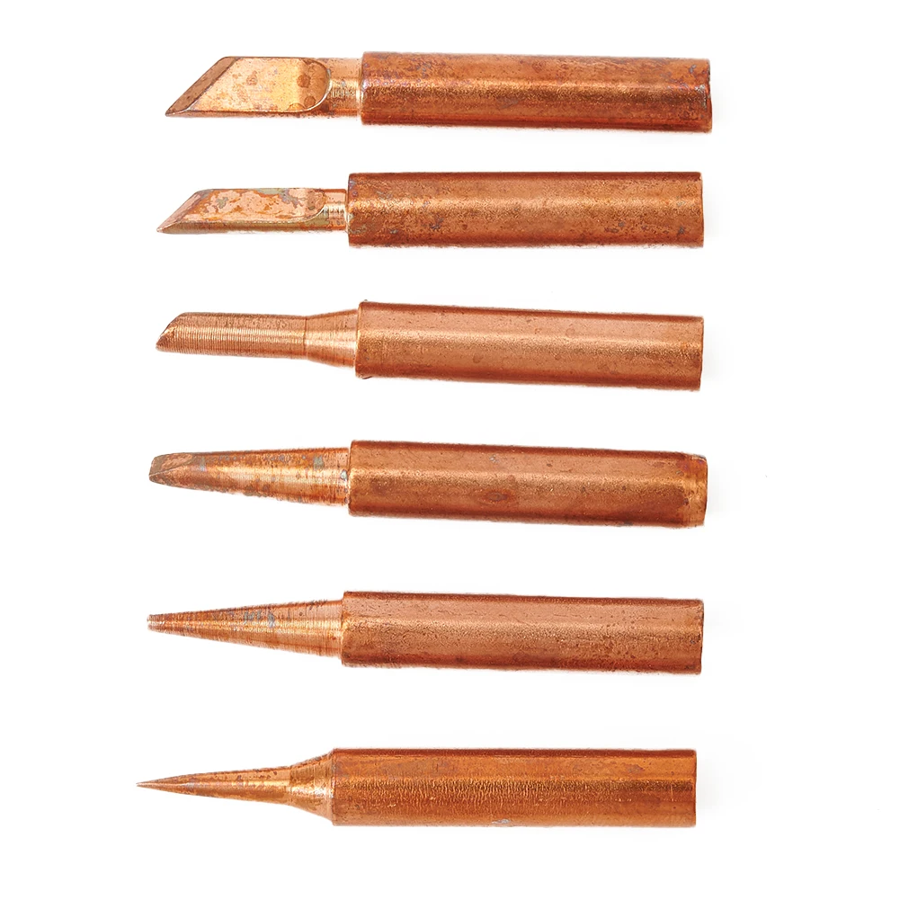 Hand Soldering Set Tips Accessories Welding Tool 936/937/938/969/8586/852D Lot 6pcs Kit 6 shapes Copper Iron Lead
Hand Soldering Set Tips Accessories Welding Tool 936/937/938/969/8586/852D Lot 6pcs Kit 6 shapes Copper Iron Lead