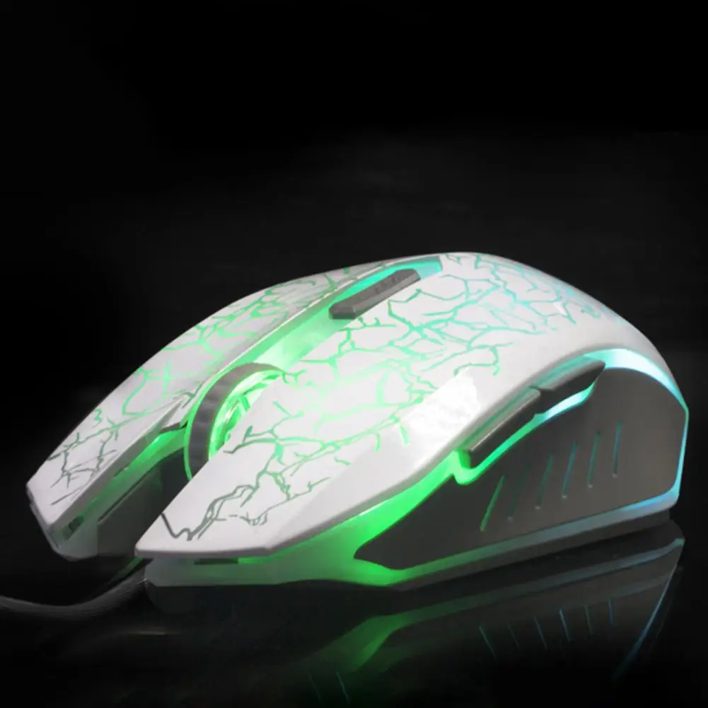 

Computer Gaming Mouse USB Wired Mice RGB Silent Mouse 3200 DPI Mechanical Mouse With 6 Button For PC Laptop Pro Gamer