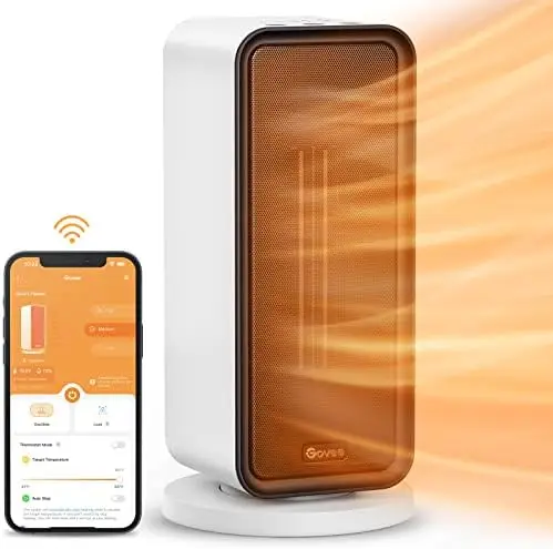 Heater, 1500W Smart Space Heater with Thermostat, WiFi & Bluetooth App Control, Works with Alexa & Google Assistant, Cer
Heater, 1500W Smart Space Heater with Thermostat, WiFi & Bluetooth App Control, Works with Alexa & Google Assistant, Cer