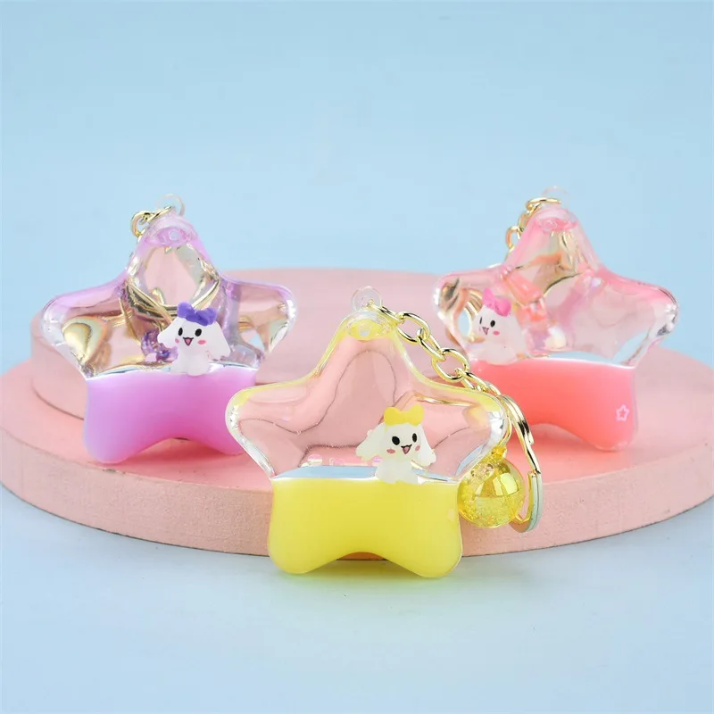 Anime Cinnamoroll Keychain Kawaii Model Toy Cartoon Doll Acrylic Moving Liquid Quicksand Star Shape Pendant Cute Girl Gift Kid
Anime Cinnamoroll Keychain Kawaii Model Toy Cartoon Doll Acrylic Moving Liquid Quicksand Star Shape Pendant Cute Girl Gift Kid