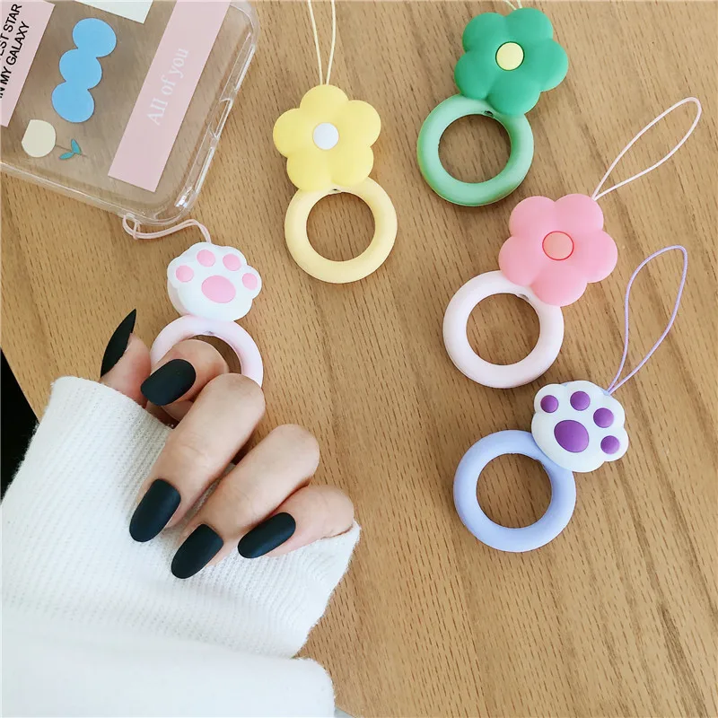 1Pcs Finger Ring Phone Strap Silicone Mobile Phone Lanyard Donuts Wreath Charm Strap For Airpods Key ID Card Lanyards
1Pcs Finger Ring Phone Strap Silicone Mobile Phone Lanyard Donuts Wreath Charm Strap For Airpods Key ID Card Lanyards