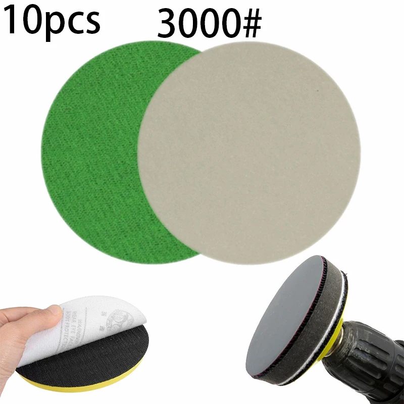 10pcs 3-inch 3000# Grit Wet/Dry Sanding Discs Pads 75mm Sandpaper Polishing Water Polishing Sander Grinding Accessories New
10pcs 3-inch 3000# Grit Wet/Dry Sanding Discs Pads 75mm Sandpaper Polishing Water Polishing Sander Grinding Accessories New