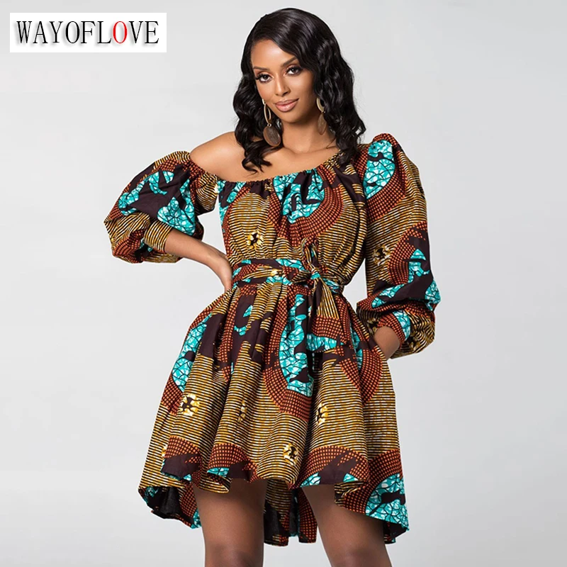 WAYOFLOVE Summer Woman Sexy Inclined Shoulder Mini Dress Party Casual Slashs Slim Long Sleeve Vestidos Print Vintage Dresses Top
WAYOFLOVE Summer Woman Sexy Inclined Shoulder Mini Dress Party Casual Slashs Slim Long Sleeve Vestidos Print Vintage Dresses Top