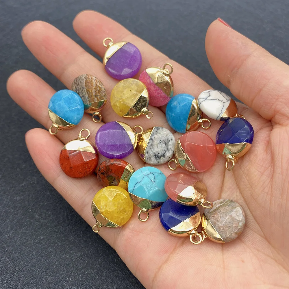 Natural Stone Flat Round Amethyst Small Pendant 15x19mm Faceted Drawing Stone Charm Jewelry DIY Gift Necklace Earring Accessorie
Natural Stone Flat Round Amethyst Small Pendant 15x19mm Faceted Drawing Stone Charm Jewelry DIY Gift Necklace Earring Accessorie