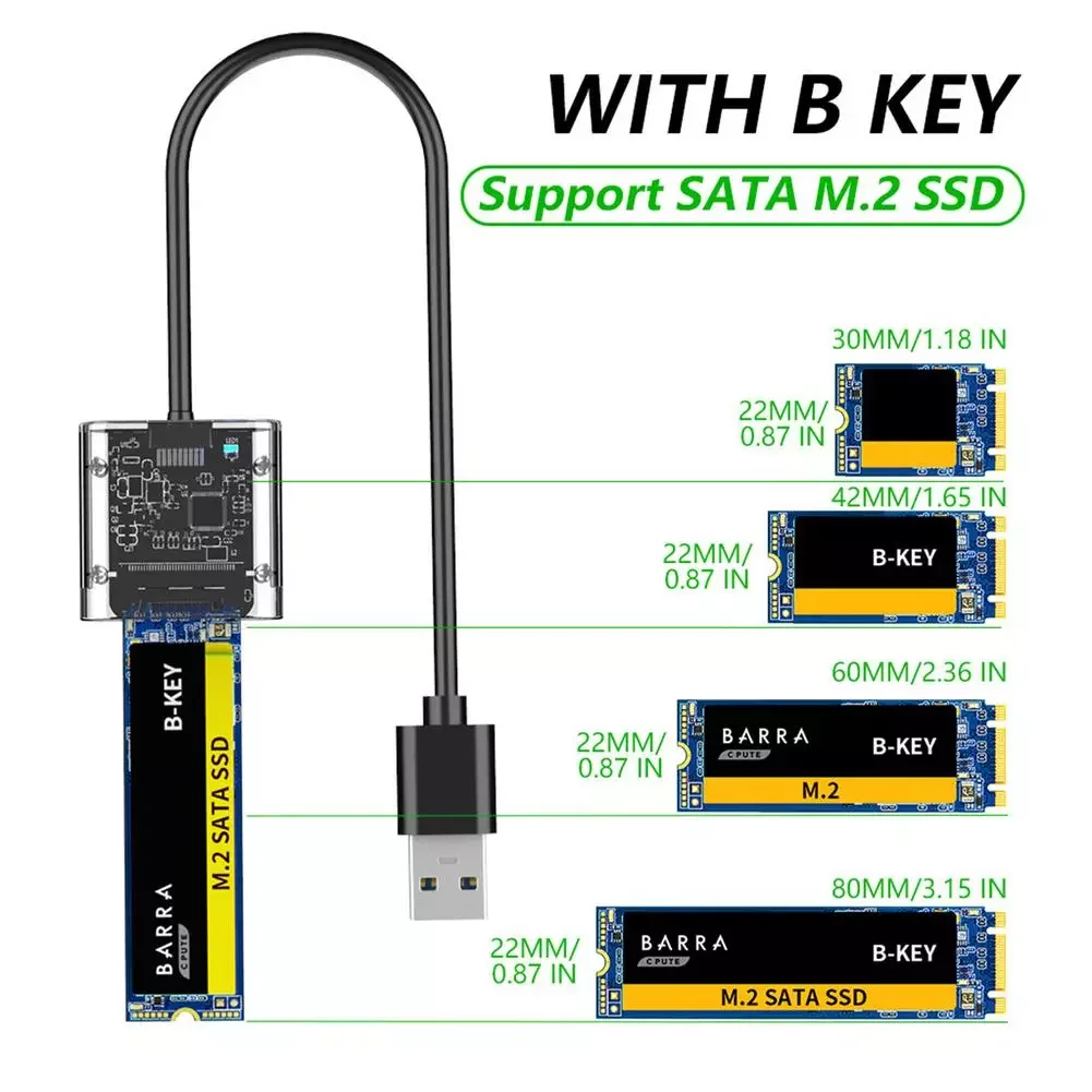 Прозрачный корпус USB3.0 Gen1 SSD твердотельный Корпус SATA HDD соглашение M.2 высокоскоростной отличный адаптер для SATA M.2 SSD 
Прозрачный корпус USB3.0 Gen1 SSD твердотельный Корпус SATA HDD соглашение M.2 высокоскоростной отличный адаптер для SATA M.2 SSD