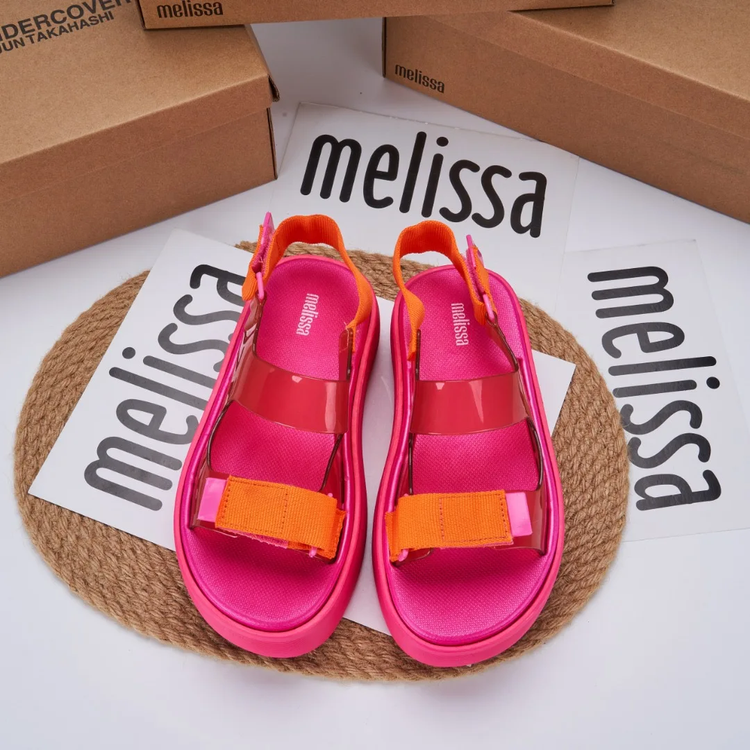 New Melissa Women's Muffin Shoes Fashion Ladies Thick Soled Casual Print Sandals Adult Casual Beach Shoes Female
New Melissa Women's Muffin Shoes Fashion Ladies Thick Soled Casual Print Sandals Adult Casual Beach Shoes Female