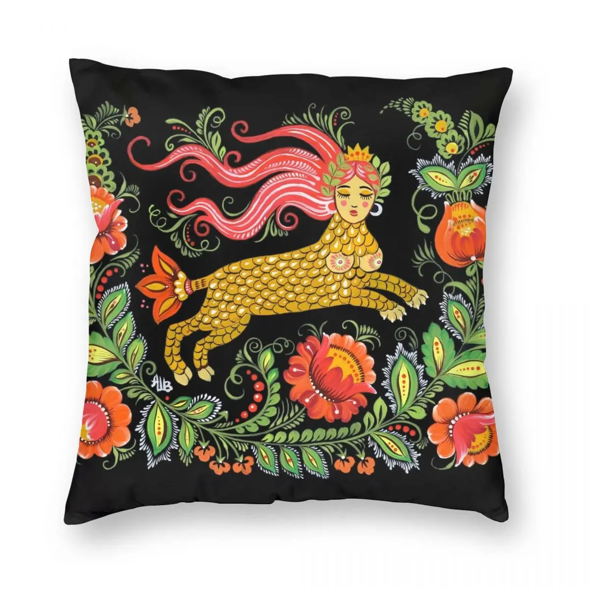 Magical Creature Folk Art Lamia Square Pillowcase Polyester Linen Velvet Printed Zip Decor Throw Pillow Case Car Cushion Cover
Magical Creature Folk Art Lamia Square Pillowcase Polyester Linen Velvet Printed Zip Decor Throw Pillow Case Car Cushion Cover
