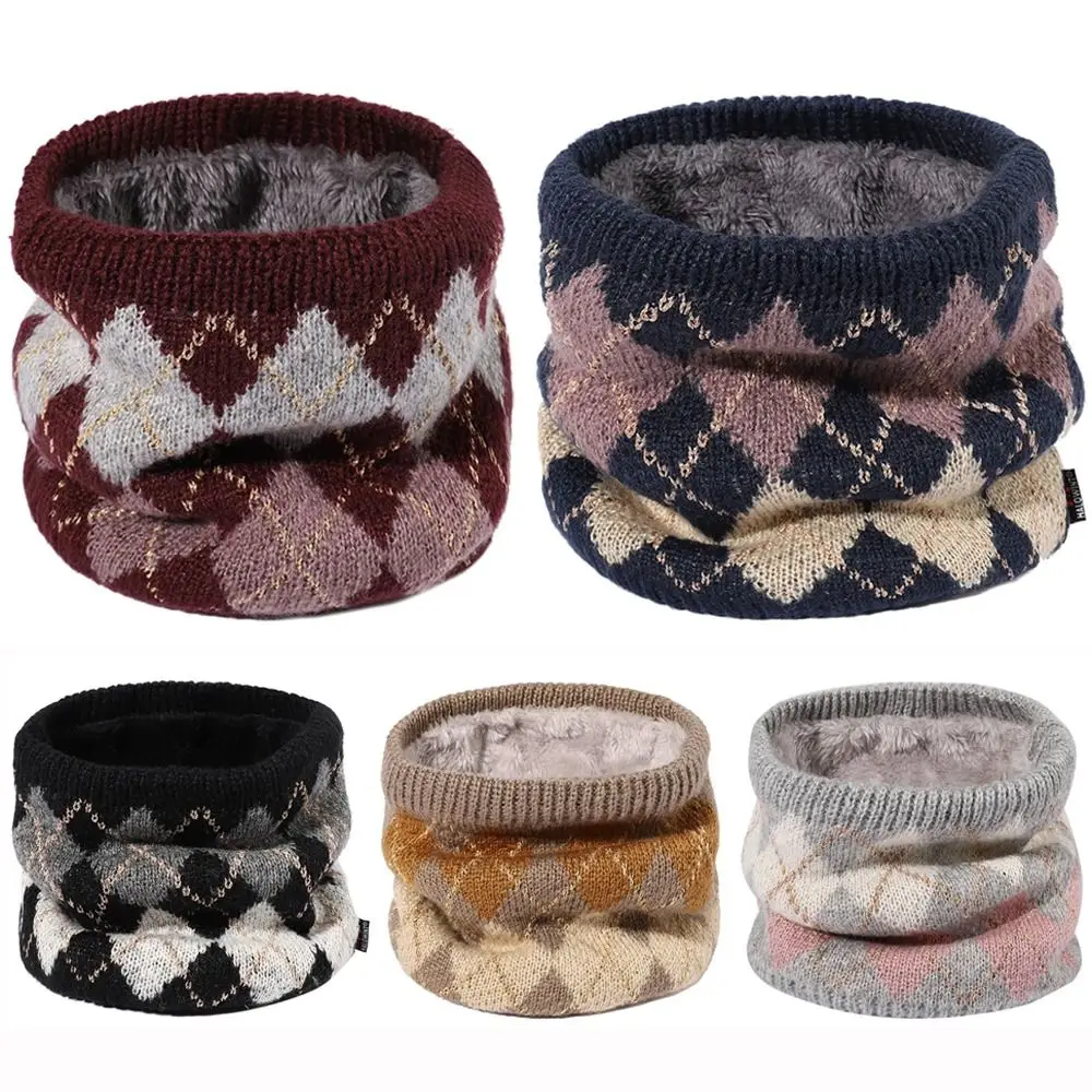 Thickened Lining Knitted Neck Gaiter Casual Plaid Keep Warm Cold-proof Collar Face Mask Autumn Winter
Thickened Lining Knitted Neck Gaiter Casual Plaid Keep Warm Cold-proof Collar Face Mask Autumn Winter