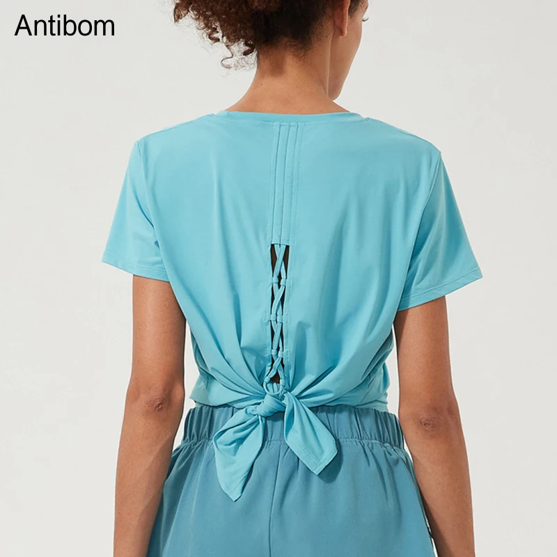 Antibom Sports Top Woman 2022 Ice-sensing Fitness Short-sleeved Plus Size Hollow Back Breathable Yoga Clothes Blouse
Antibom Sports Top Woman 2022 Ice-sensing Fitness Short-sleeved Plus Size Hollow Back Breathable Yoga Clothes Blouse