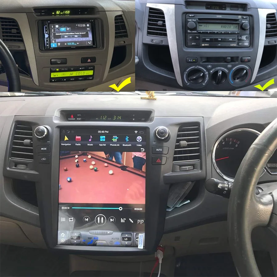 Экран Tesla, Android, GPS, для Toyota Fortuner/HILUX SW4 Revo 2005-2014, руководство пользователя A/C, автомобильное радио, стерео, мультимедийный плеер
Экран Tesla, Android, GPS, для Toyota Fortuner/HILUX SW4 Revo 2005-2014, руководство пользователя A/C, автомобильное радио, стерео, мультимедийный плеер