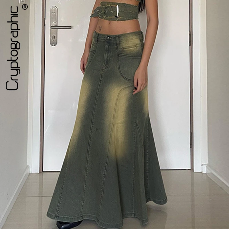 Cryptographic Harajuku Fashion Outfits A-Line Denim Maxi Cargo Skirts Y2K Distressed Skirt Bottoms Vintage Coquette Fairycore
Cryptographic Harajuku Fashion Outfits A-Line Denim Maxi Cargo Skirts Y2K Distressed Skirt Bottoms Vintage Coquette Fairycore
