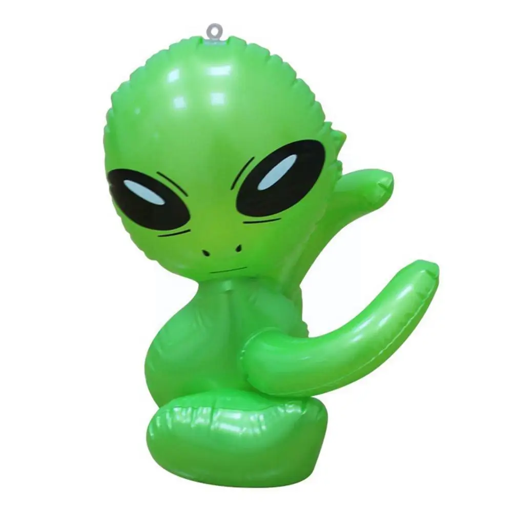 

Детская зеленая модель инопланетянина, надувные игрушки из ПВХ, детские научные декоративные Обучающие Детские реквизиты, игрушки для Хэлл...