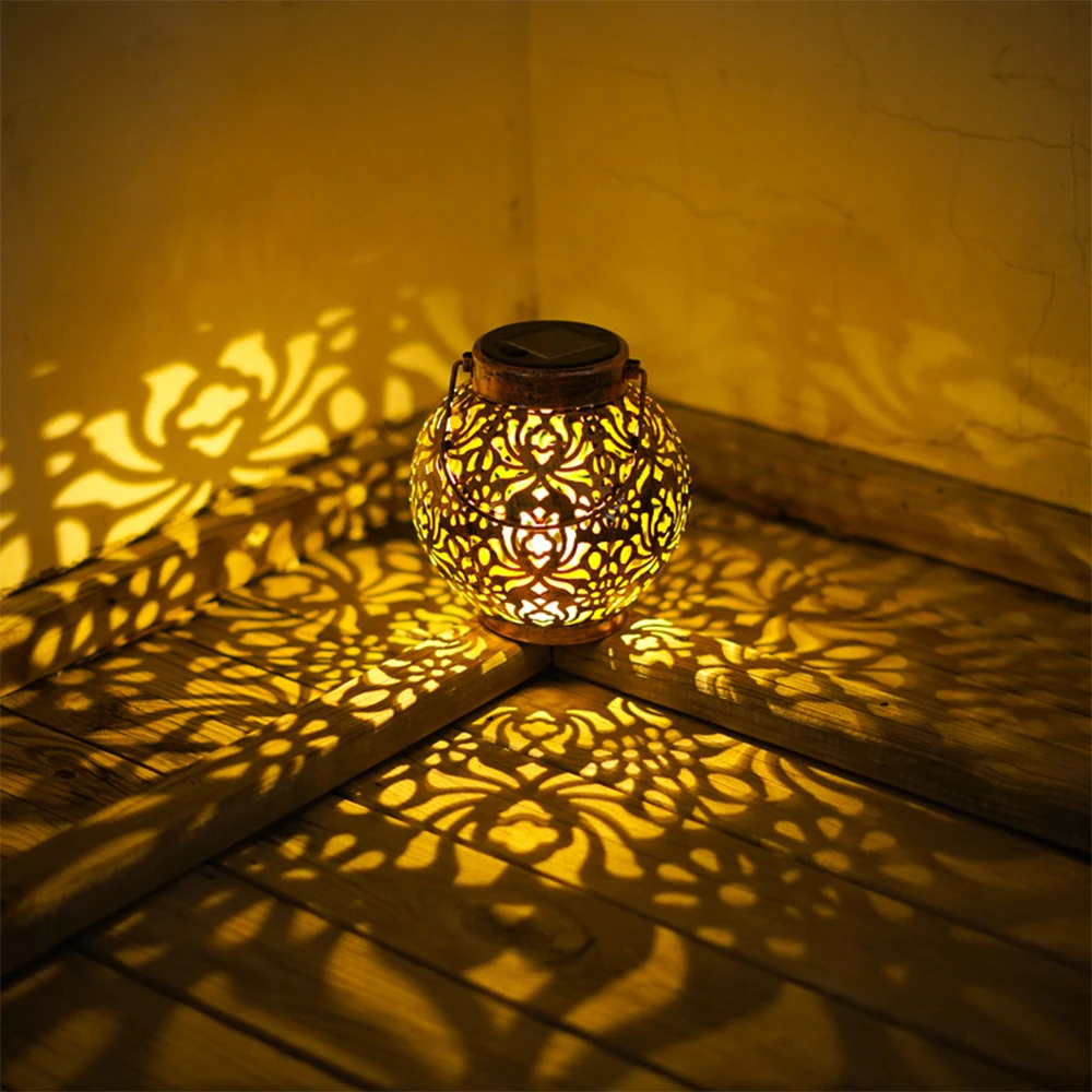 Solar-powered Garden Patio Projection Solar Outdoor Lamp Lawn Waterproof Light Light Hanging Light Iron Light Landscape Lantern
Solar-powered Garden Patio Projection Solar Outdoor Lamp Lawn Waterproof Light Light Hanging Light Iron Light Landscape Lantern