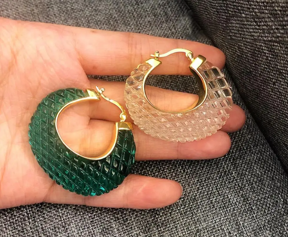 Индивидуальные геометрические круглые пластиковые серьги, Элегантные Очаровательные зеленые серьги-кольца, женские Украшения В Стиле Хип-...
Индивидуальные геометрические круглые пластиковые серьги, Элегантные Очаровательные зеленые серьги-кольца, женские Украшения В Стиле Хип-...