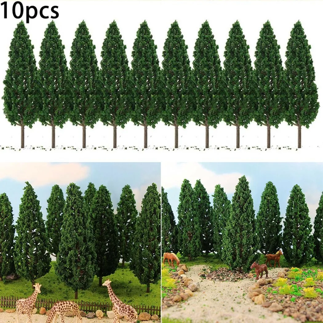 Green Complete Trees Layout 10pcs Accessories Decor For Scale Gift Model Pine Plastic Railway Trees Useful Durable
Green Complete Trees Layout 10pcs Accessories Decor For Scale Gift Model Pine Plastic Railway Trees Useful Durable