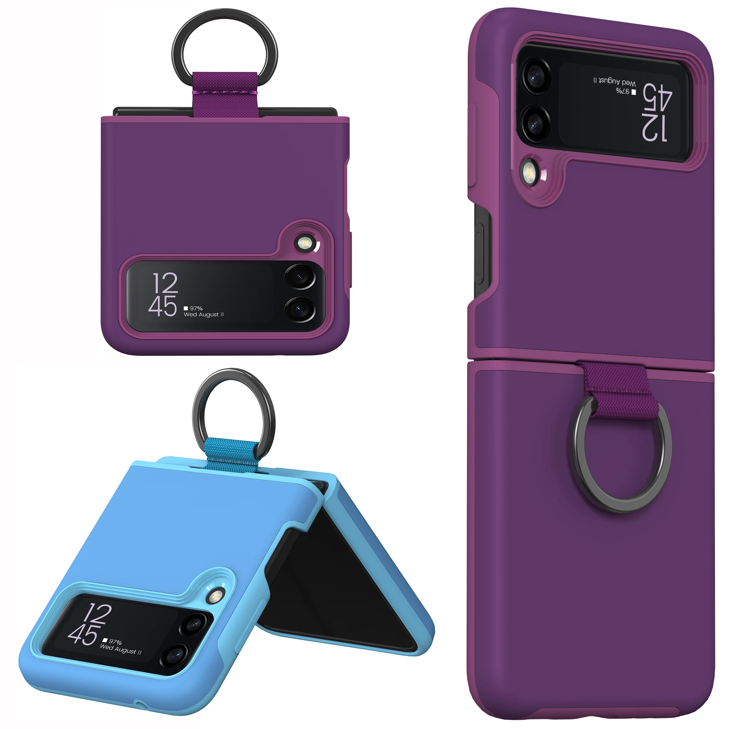Capa for Samsung Galaxy Z Flip 3 CASE Finger Ring 2 In 1 Hard PC + Soft TPU Bumper Shockproof Cover for Galaxy Z Flip 3 5G Case
Capa for Samsung Galaxy Z Flip 3 CASE Finger Ring 2 In 1 Hard PC + Soft TPU Bumper Shockproof Cover for Galaxy Z Flip 3 5G Case