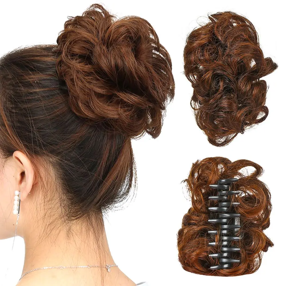 Nature Women Chignons Scrunchies Bun Hair Extension Black Brown Wavy Bun Claw Clip Updos Hairpieces Synthetic Hair Bun
Nature Women Chignons Scrunchies Bun Hair Extension Black Brown Wavy Bun Claw Clip Updos Hairpieces Synthetic Hair Bun
