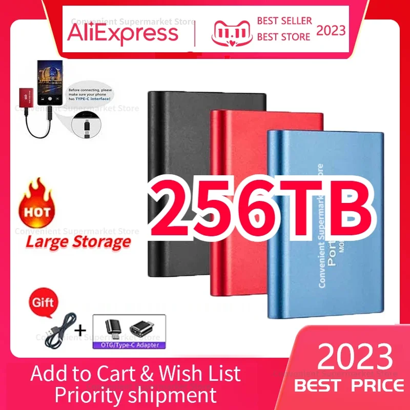 2023 Ssd 1 TB High-Speed Mobile External Hard Disk For Laptop Desktop Computer Interface USB3.1/Type-C Memory Ssd Drive
2023 Ssd 1 TB High-Speed Mobile External Hard Disk For Laptop Desktop Computer Interface USB3.1/Type-C Memory Ssd Drive