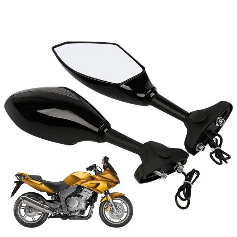 Motorcycle Rear View Mirror Universal Handlebar Mount With LED Turn Signal Lights Reliable With LED Turn Signal Lights Retro
Motorcycle Rear View Mirror Universal Handlebar Mount With LED Turn Signal Lights Reliable With LED Turn Signal Lights Retro