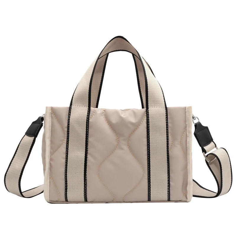 Fashion Nylon Quilted Women Handbags Designer Padded Shoulder Bag Wide Strap Down Cotton Crossbody Bags Small Tote Puffy Purses
Fashion Nylon Quilted Women Handbags Designer Padded Shoulder Bag Wide Strap Down Cotton Crossbody Bags Small Tote Puffy Purses