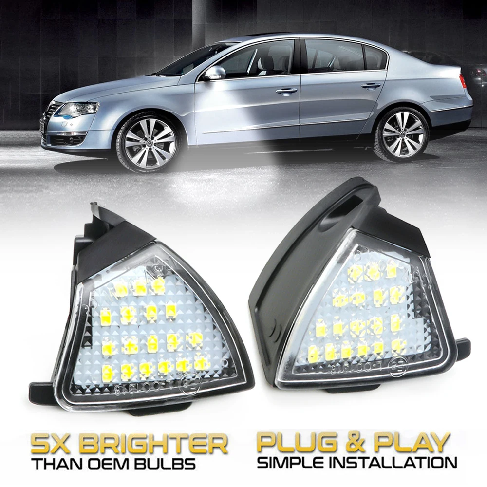 2 шт. светодиодный модуль для зеркала CAN-шины VW Golf 5 GTI MK5 MKV Passat B6 CC Eos 6 вариант Sharan MK2