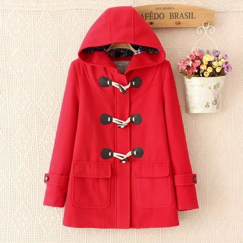 New 2021 Long Woolen Japanese Horn Button Hooded Long Overcoat Women Jacket College Style Winter Windproof Warm Coats Vintage
New 2021 Long Woolen Japanese Horn Button Hooded Long Overcoat Women Jacket College Style Winter Windproof Warm Coats Vintage